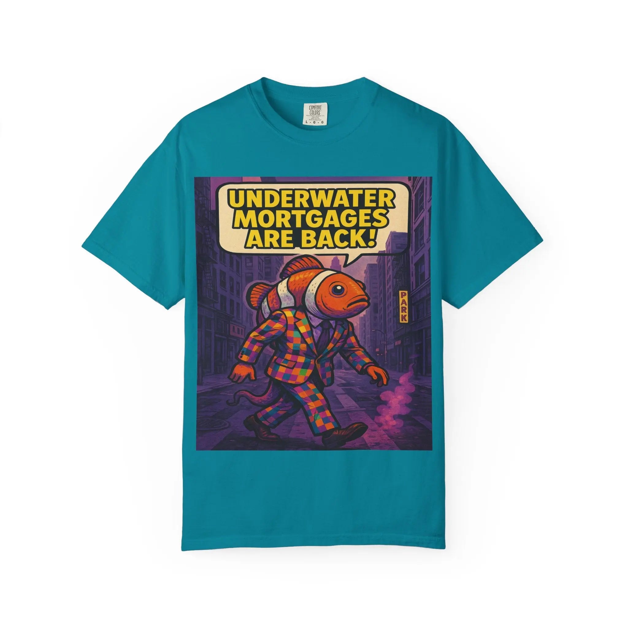 Funny Underwater Mortgages T-Shirt for Quirky Style Printify
