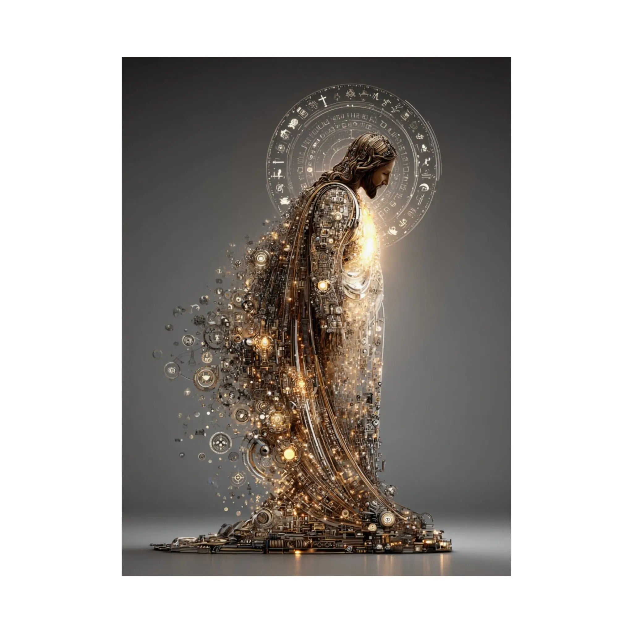 Satin Poster — Radiant Guardian Art Print (210gsm) Printify