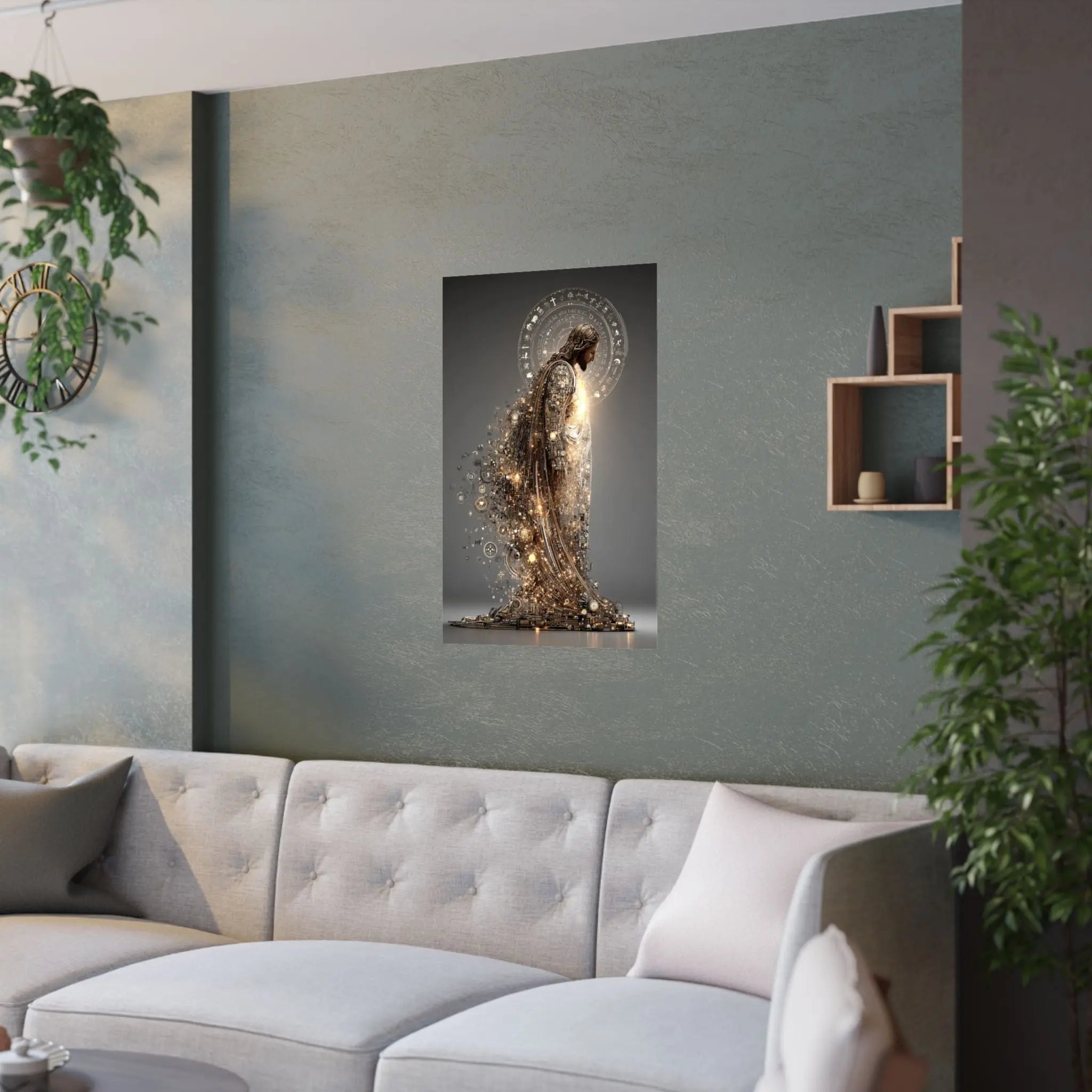 Satin Poster — Radiant Guardian Art Print (210gsm) Printify