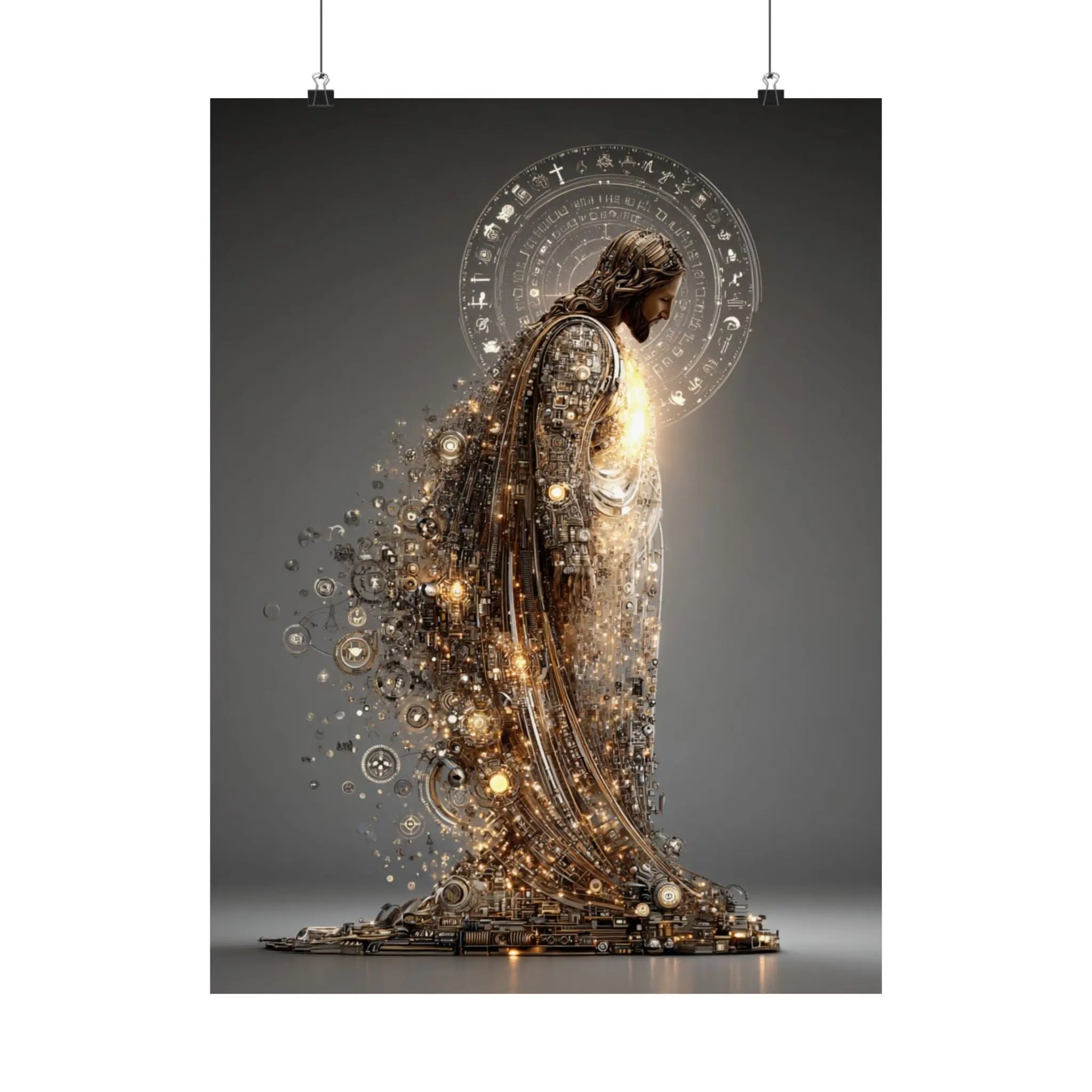 Satin Poster — Radiant Guardian Art Print (210gsm) Printify