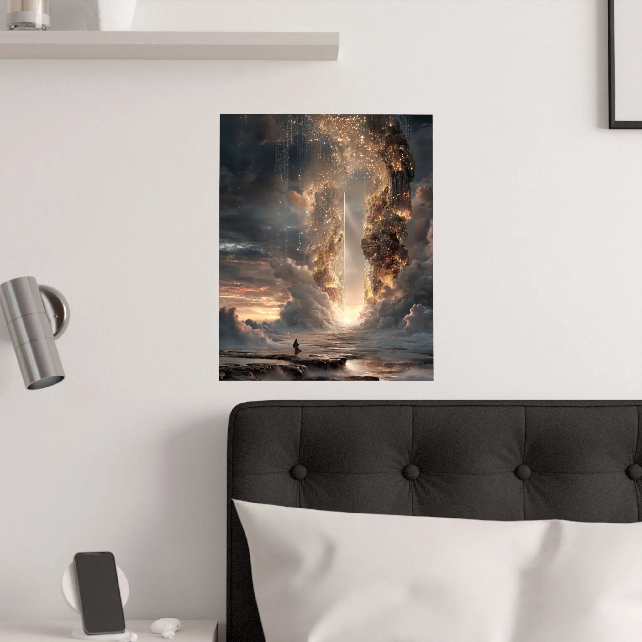 Satin Poster — Epic Fantasy Skyline Wall Art (210gsm) Printify