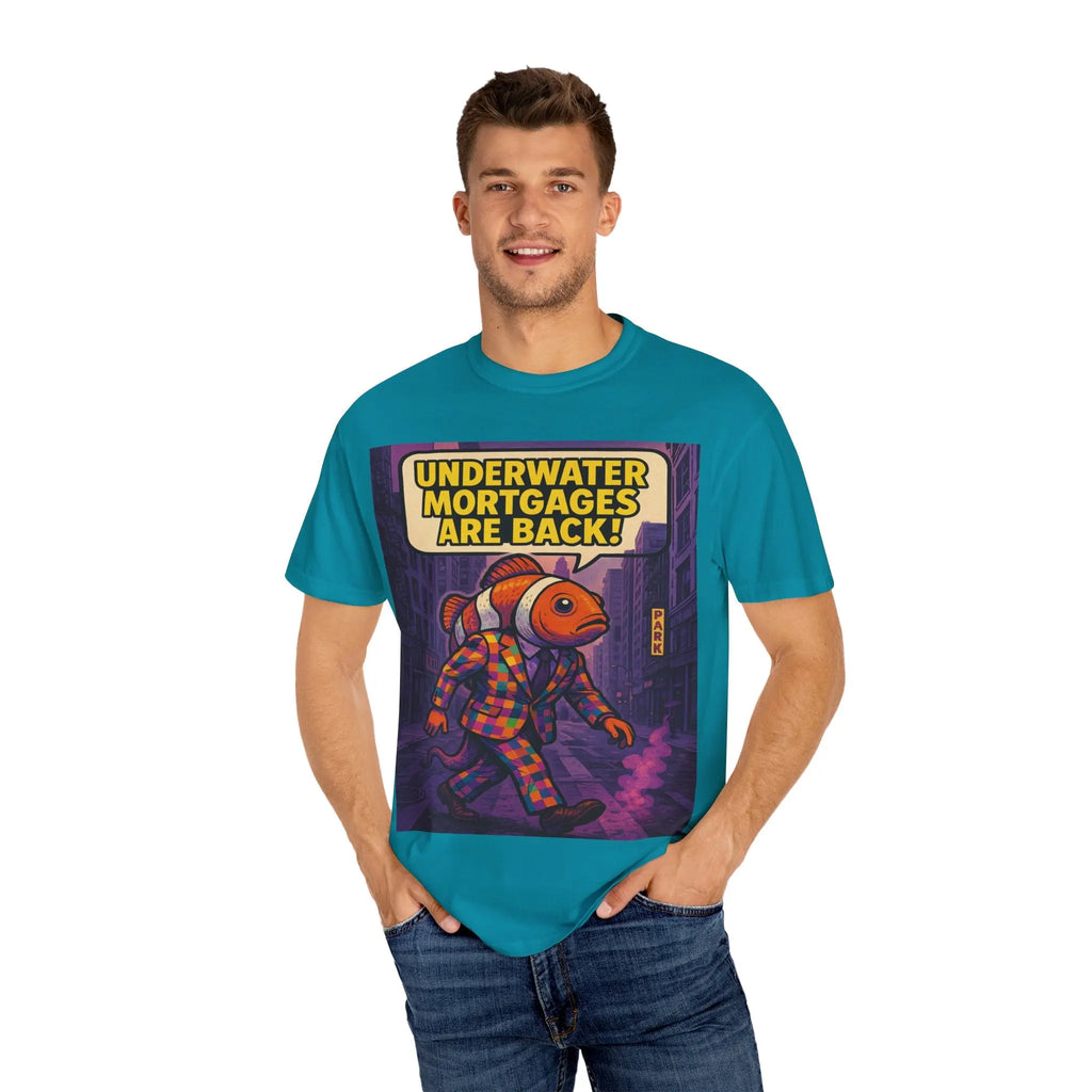 Funny Underwater Mortgages T-Shirt for Quirky Style Printify