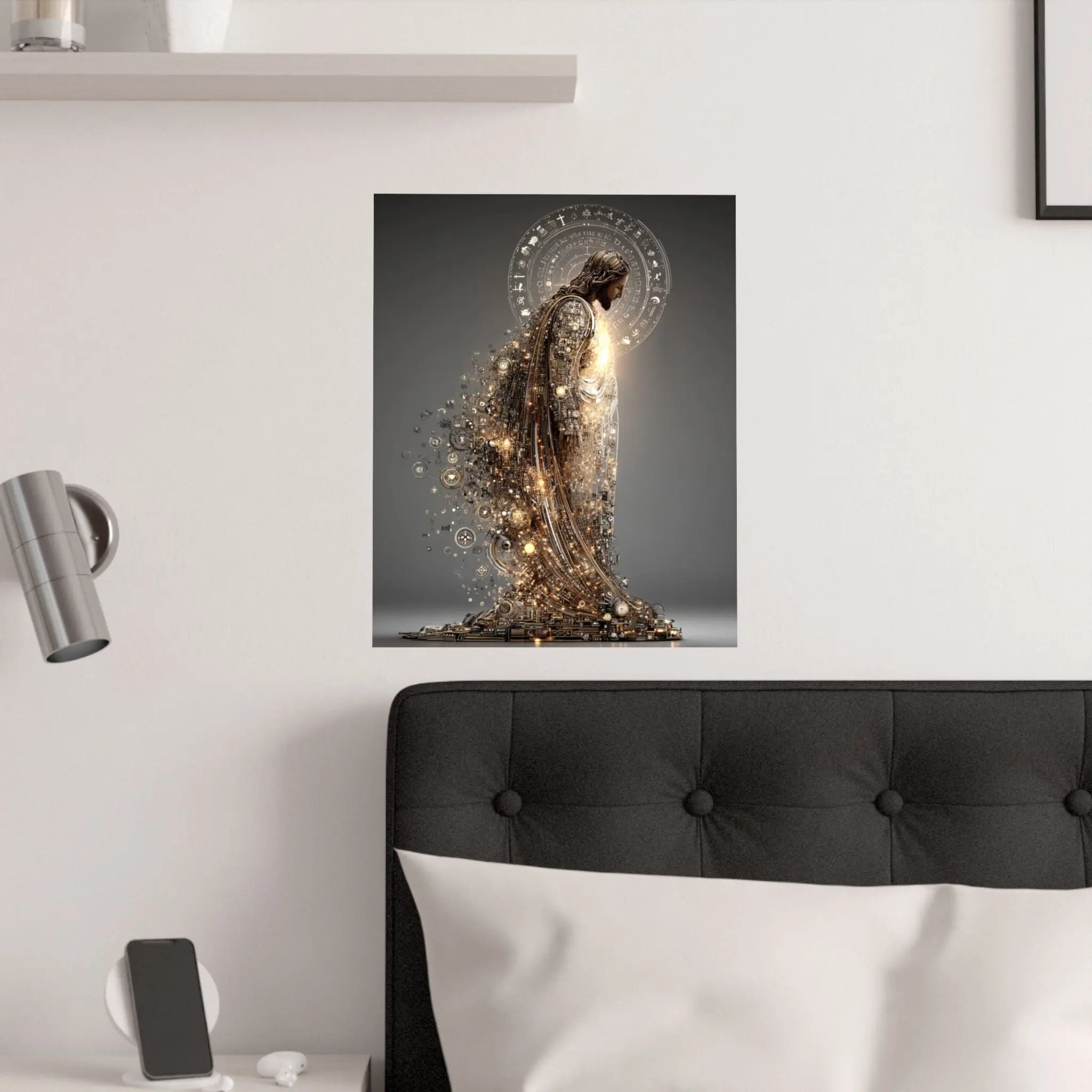 Satin Poster — Radiant Guardian Art Print (210gsm) Printify