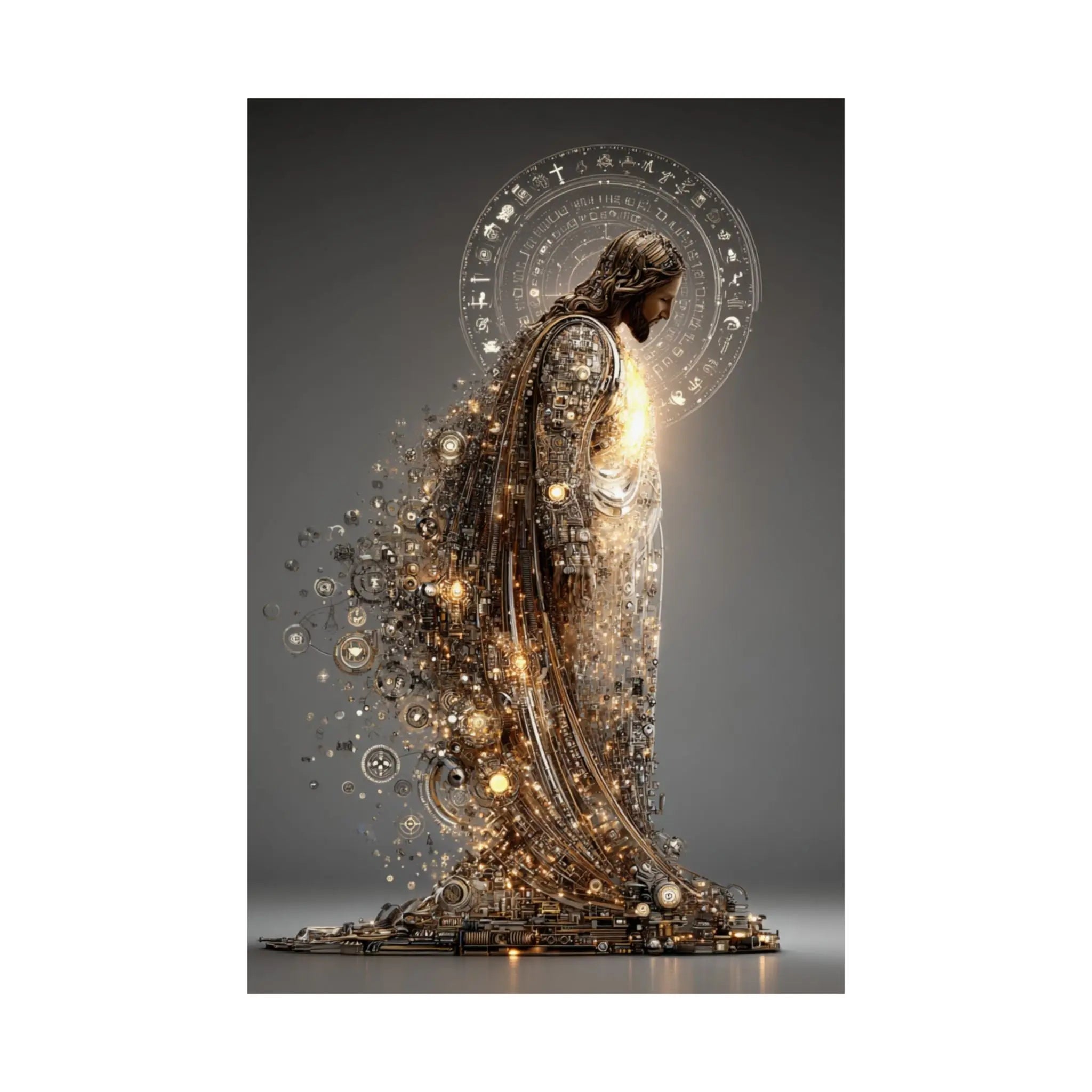 Satin Poster — Radiant Guardian Art Print (210gsm) Printify