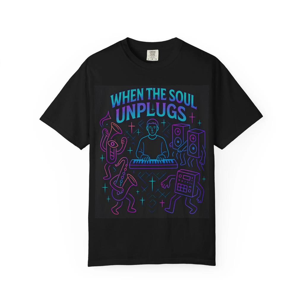Soulful Groove Unisex Tee – 'When the Soul Unplugs' Printify