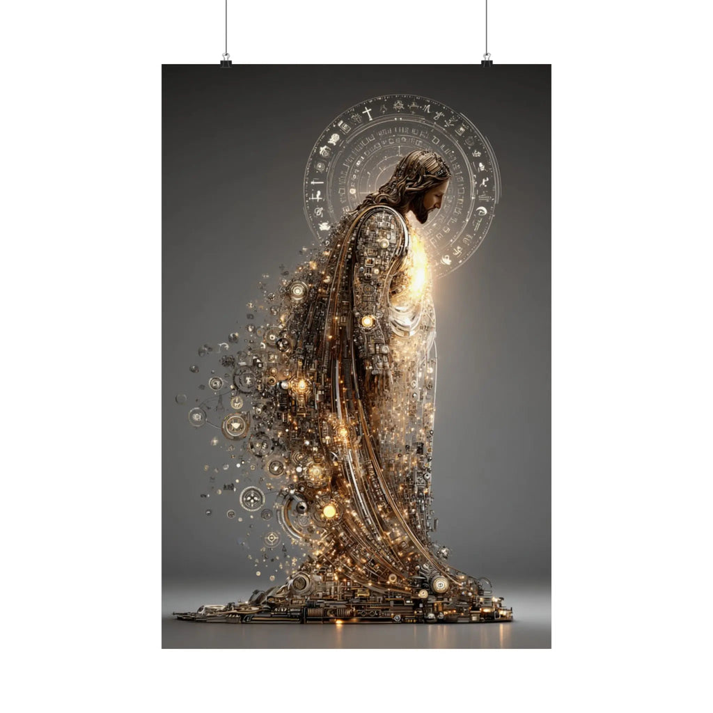 Satin Poster — Radiant Guardian Art Print (210gsm) Printify
