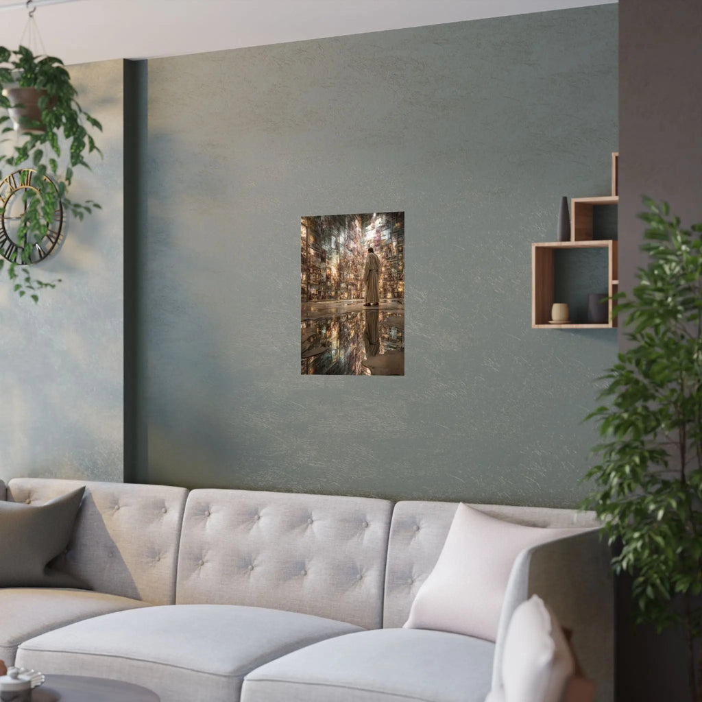 Dreamscape Reflection Satin Poster — Surreal Gallery Wall Art Printify