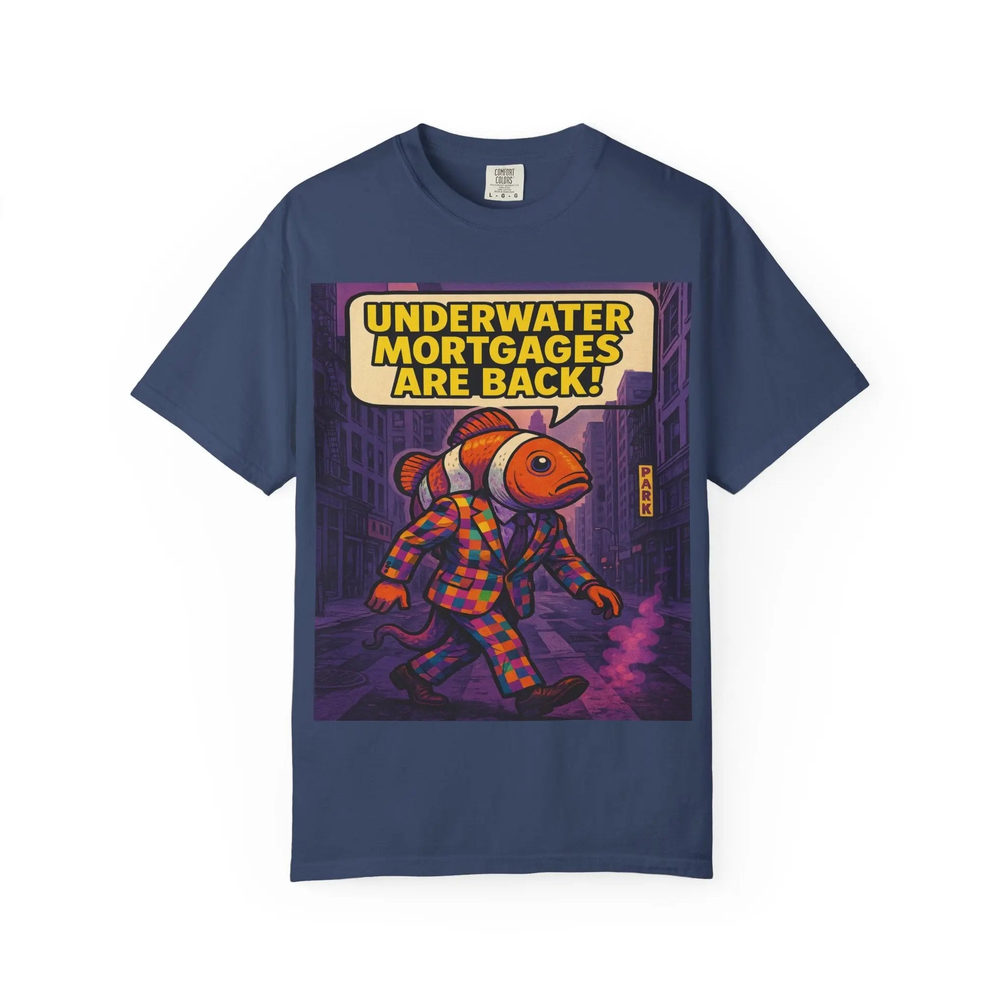 Funny Underwater Mortgages T-Shirt for Quirky Style Printify