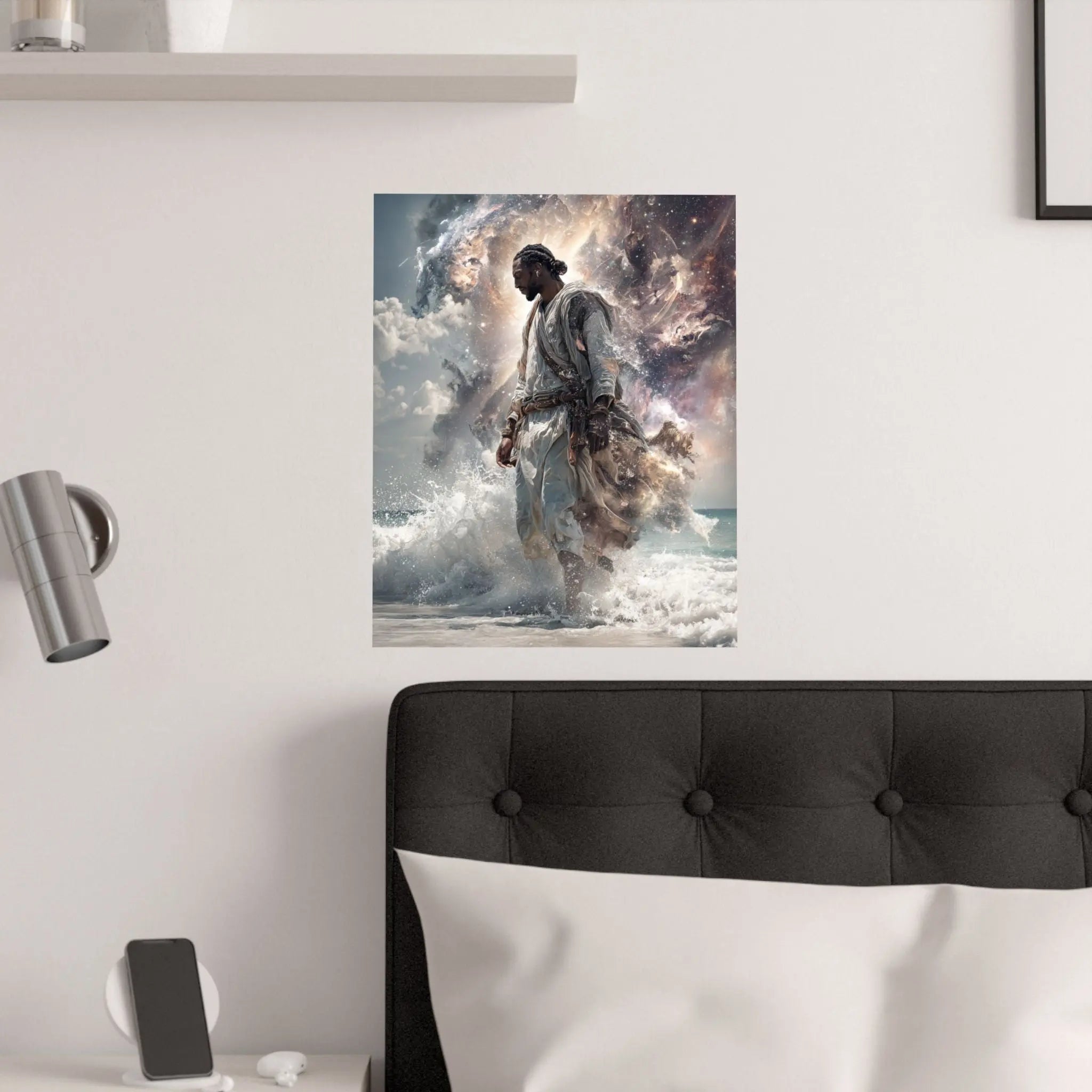 Satin Poster — Epic Ocean Warrior Mythic Art Print (210gsm) Printify