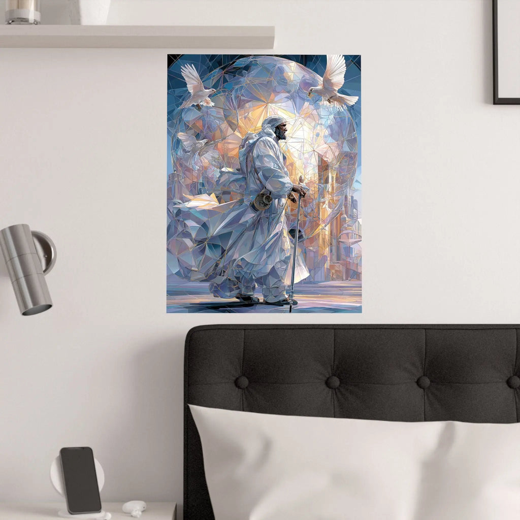 Satin Poster — Majestic Guardian in Light (Satin 210gsm) Printify