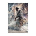 Satin Poster — Epic Ocean Warrior Mythic Art Print (210gsm) Printify