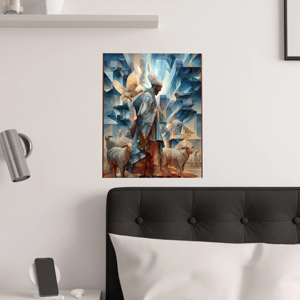 Satin Poster — Guardian Shepherd Art Print (210gsm) Printify