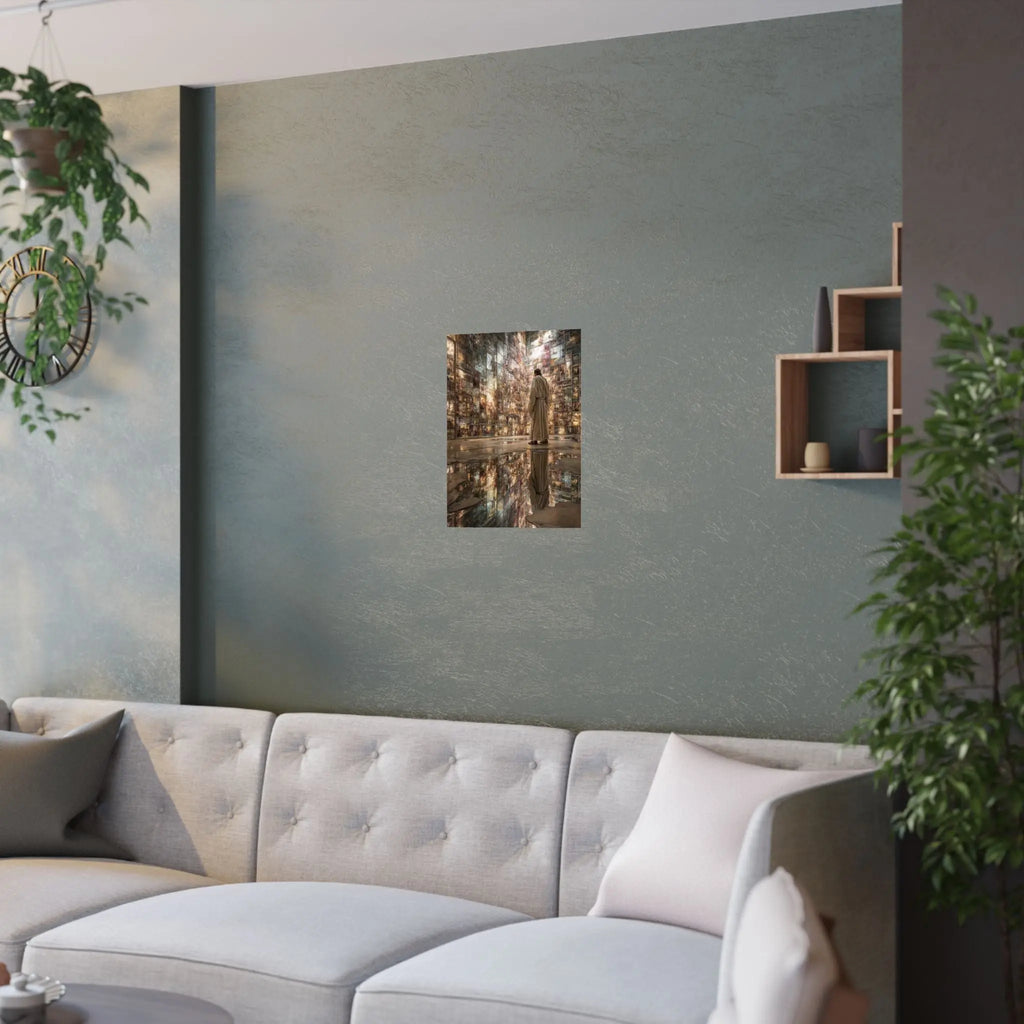 Dreamscape Reflection Satin Poster — Surreal Gallery Wall Art Printify