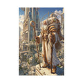 Satin Poster — Majestic High Priest in Golden City (210gsm) Printify