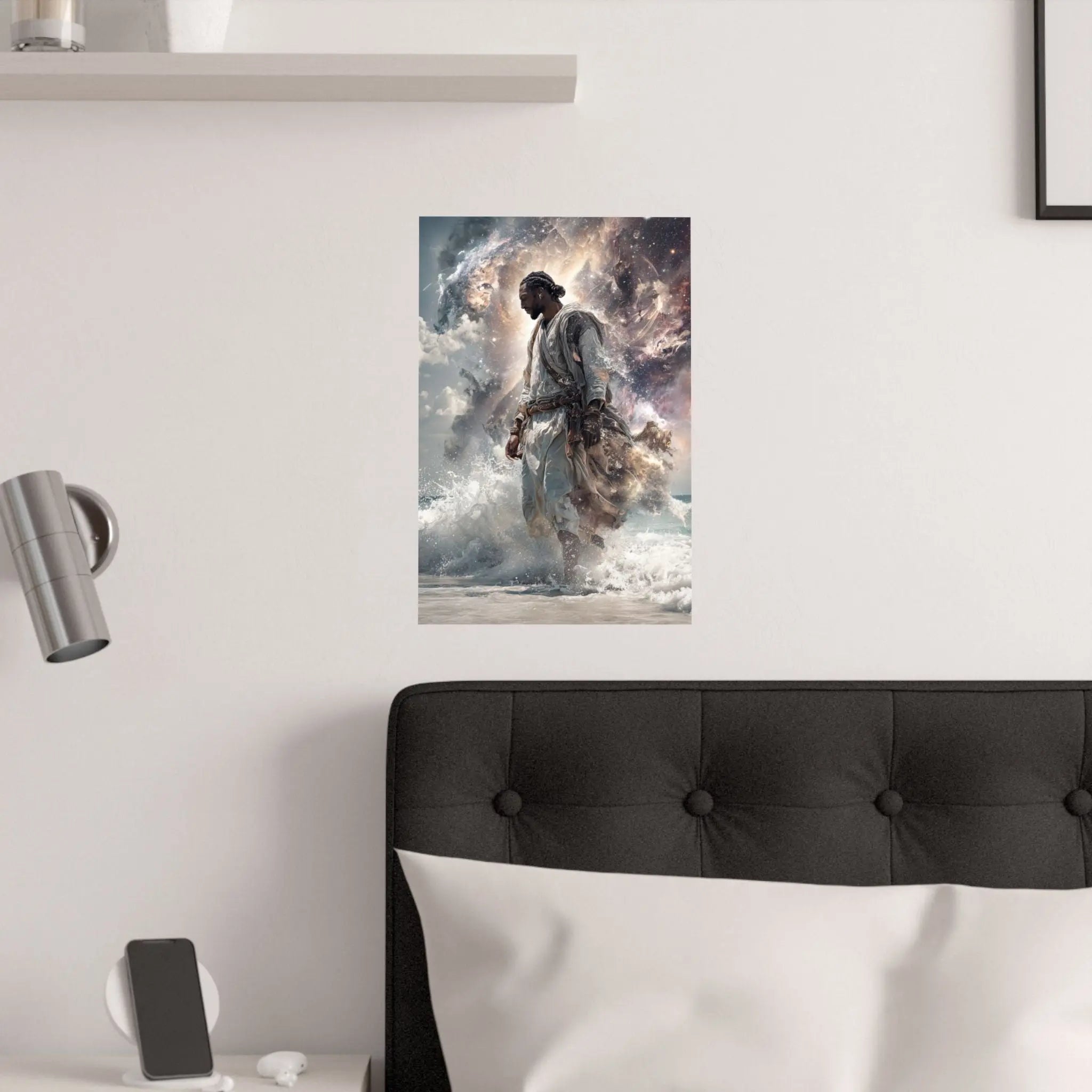 Satin Poster — Epic Ocean Warrior Mythic Art Print (210gsm) Printify