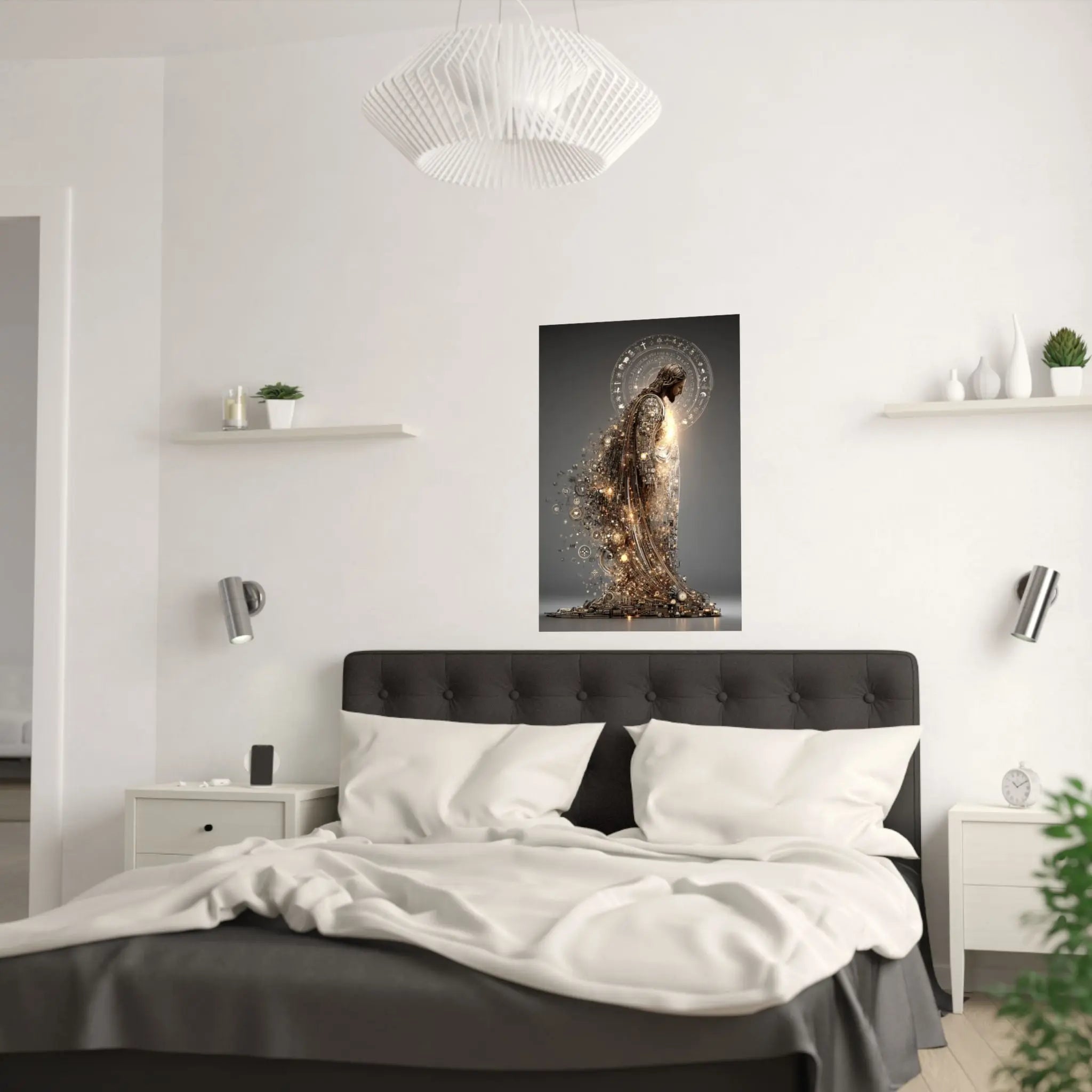 Satin Poster — Radiant Guardian Art Print (210gsm) Printify
