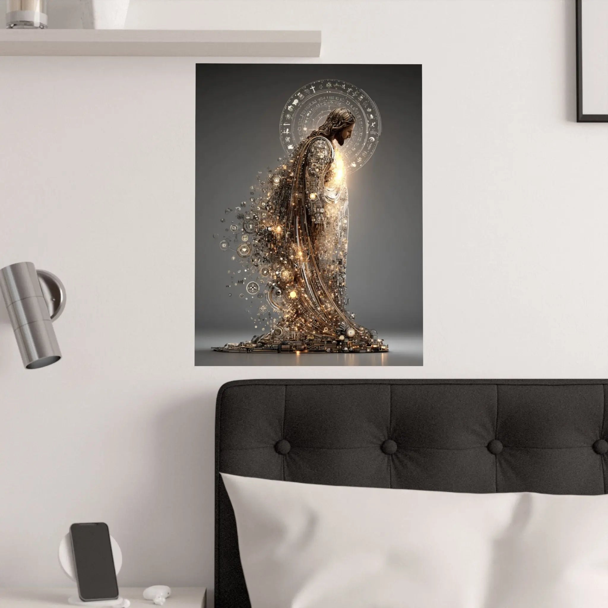 Satin Poster — Radiant Guardian Art Print (210gsm) Printify