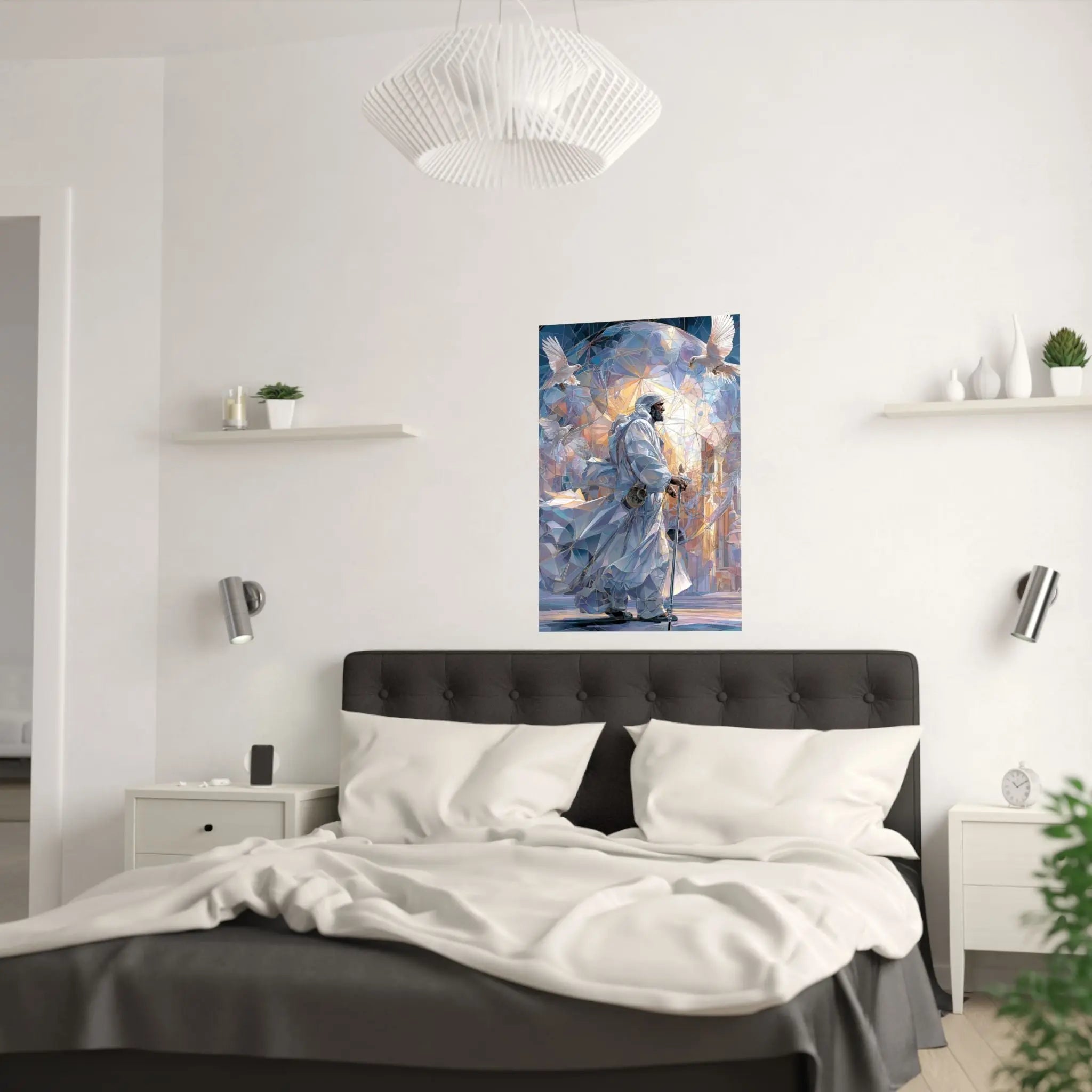Satin Poster — Majestic Guardian in Light (Satin 210gsm) Printify