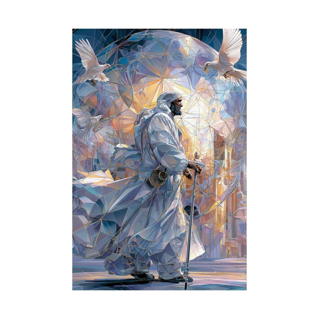 Satin Poster — Majestic Guardian in Light (Satin 210gsm) Printify