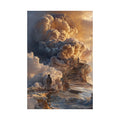 Satin Poster — Dreamy Cloud Stairway Wall Art (210gsm) Printify