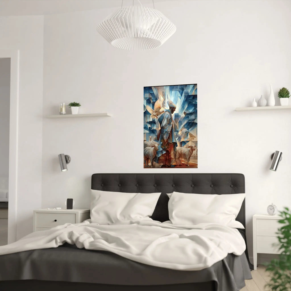 Satin Poster — Guardian Shepherd Art Print (210gsm) Printify