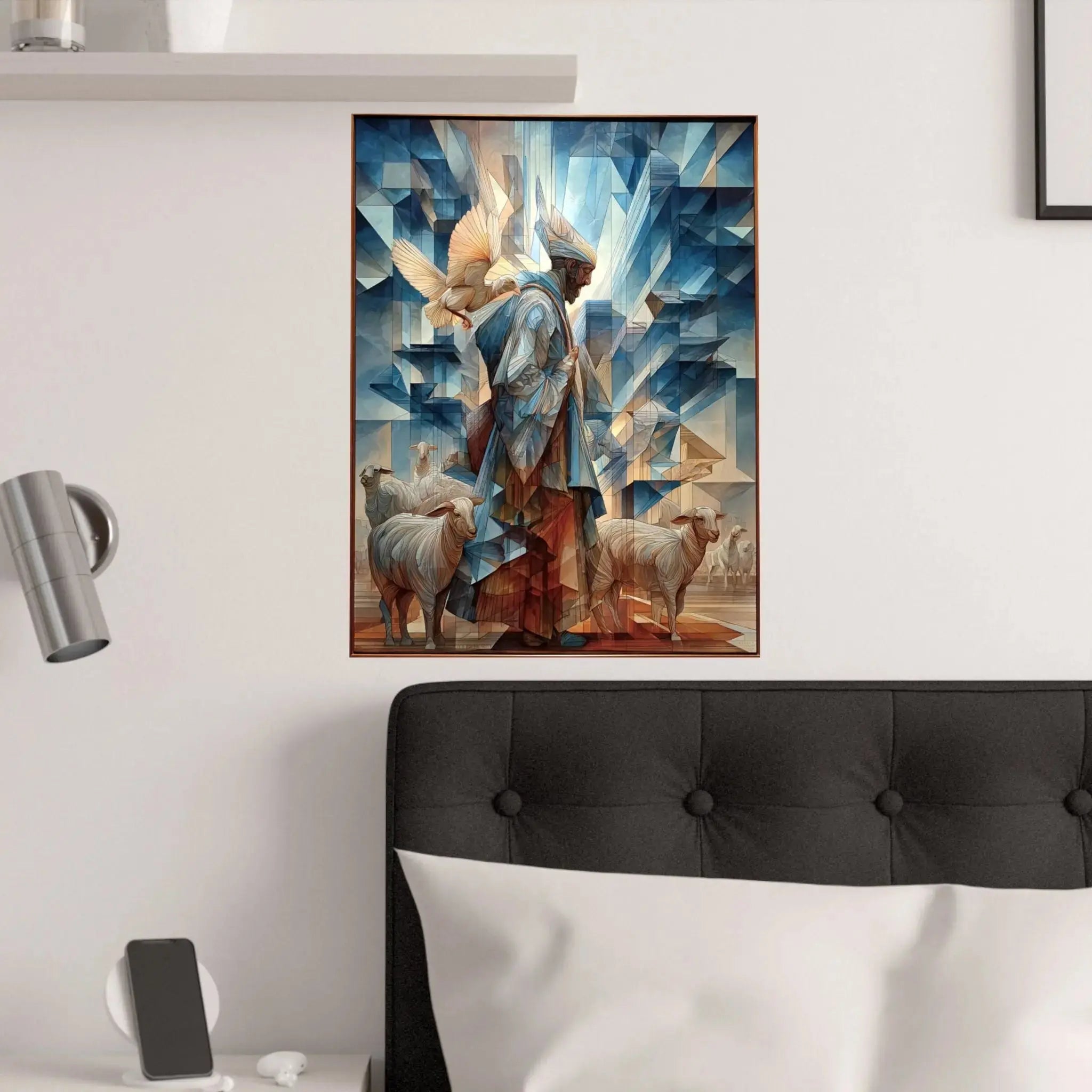 Satin Poster — Guardian Shepherd Art Print (210gsm) Printify