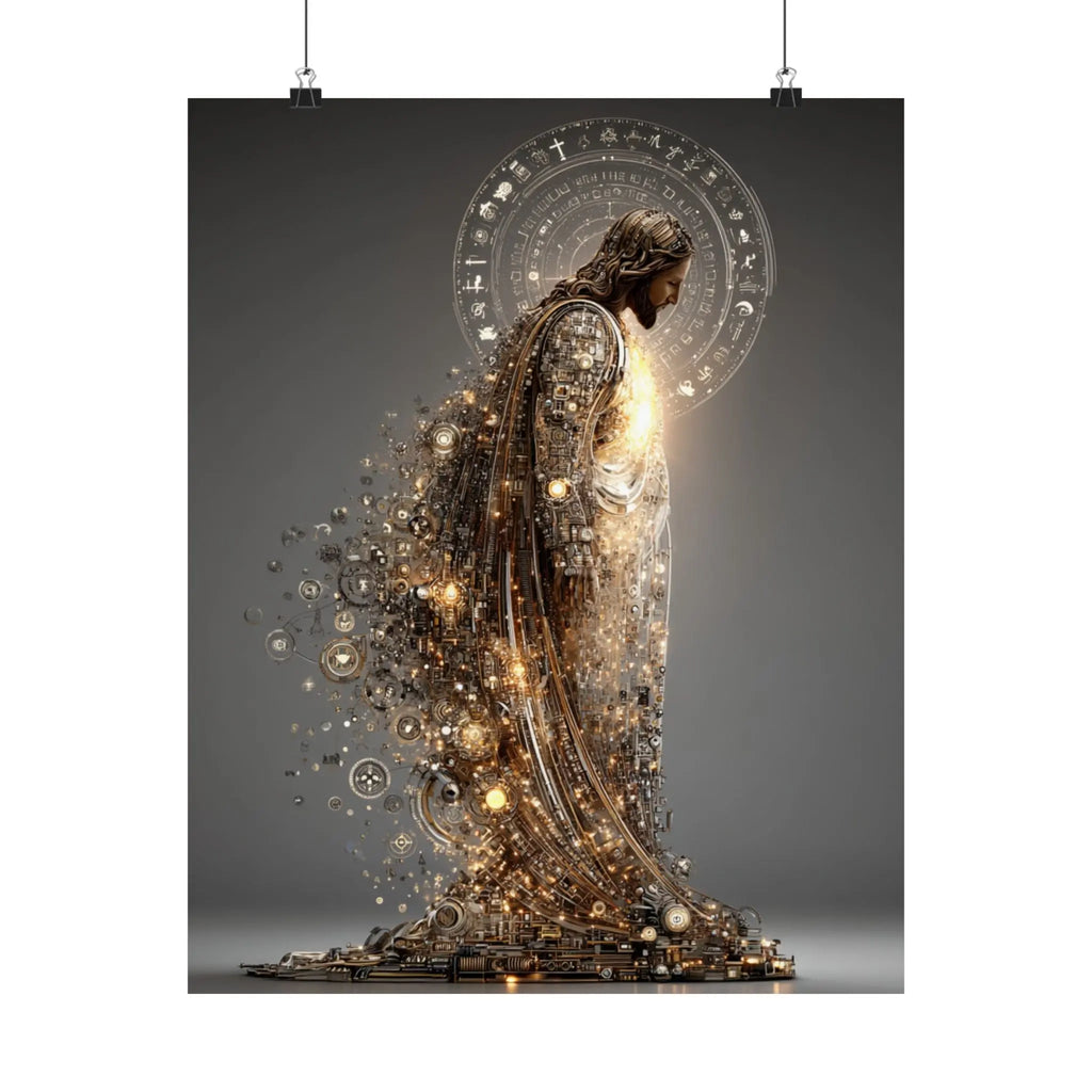 Satin Poster — Radiant Guardian Art Print (210gsm) Printify