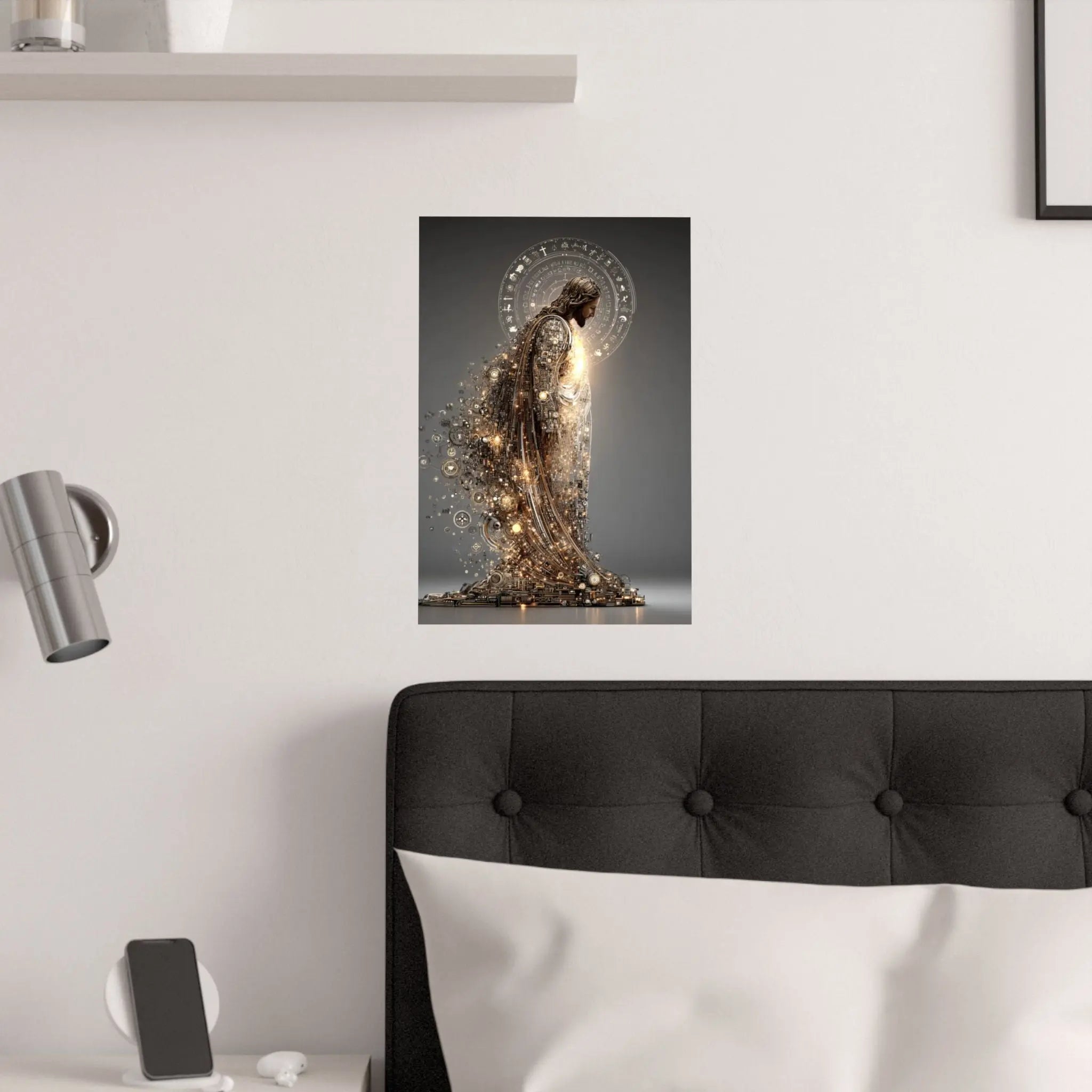 Satin Poster — Radiant Guardian Art Print (210gsm) Printify