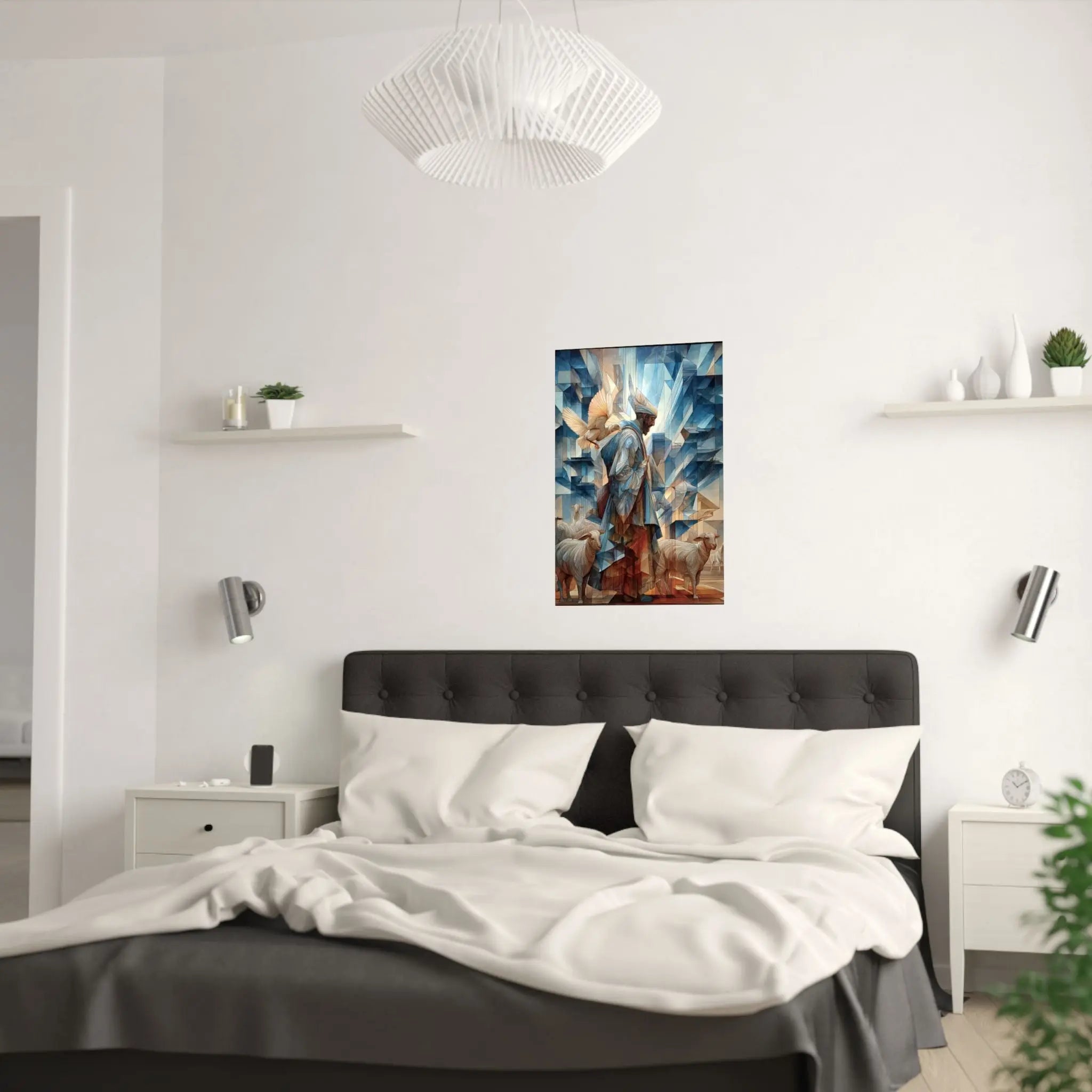 Satin Poster — Guardian Shepherd Art Print (210gsm) Printify