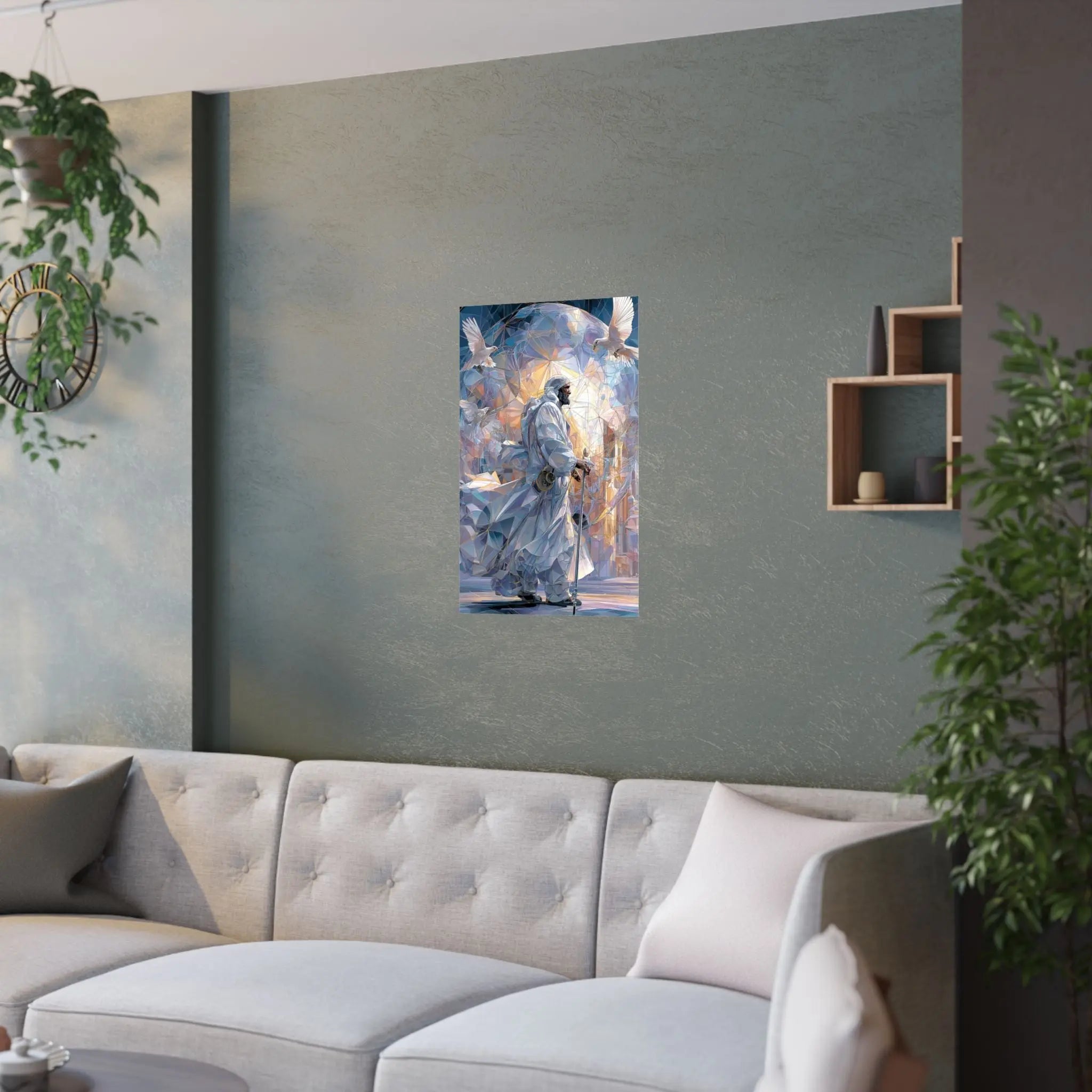 Satin Poster — Majestic Guardian in Light (Satin 210gsm) Printify