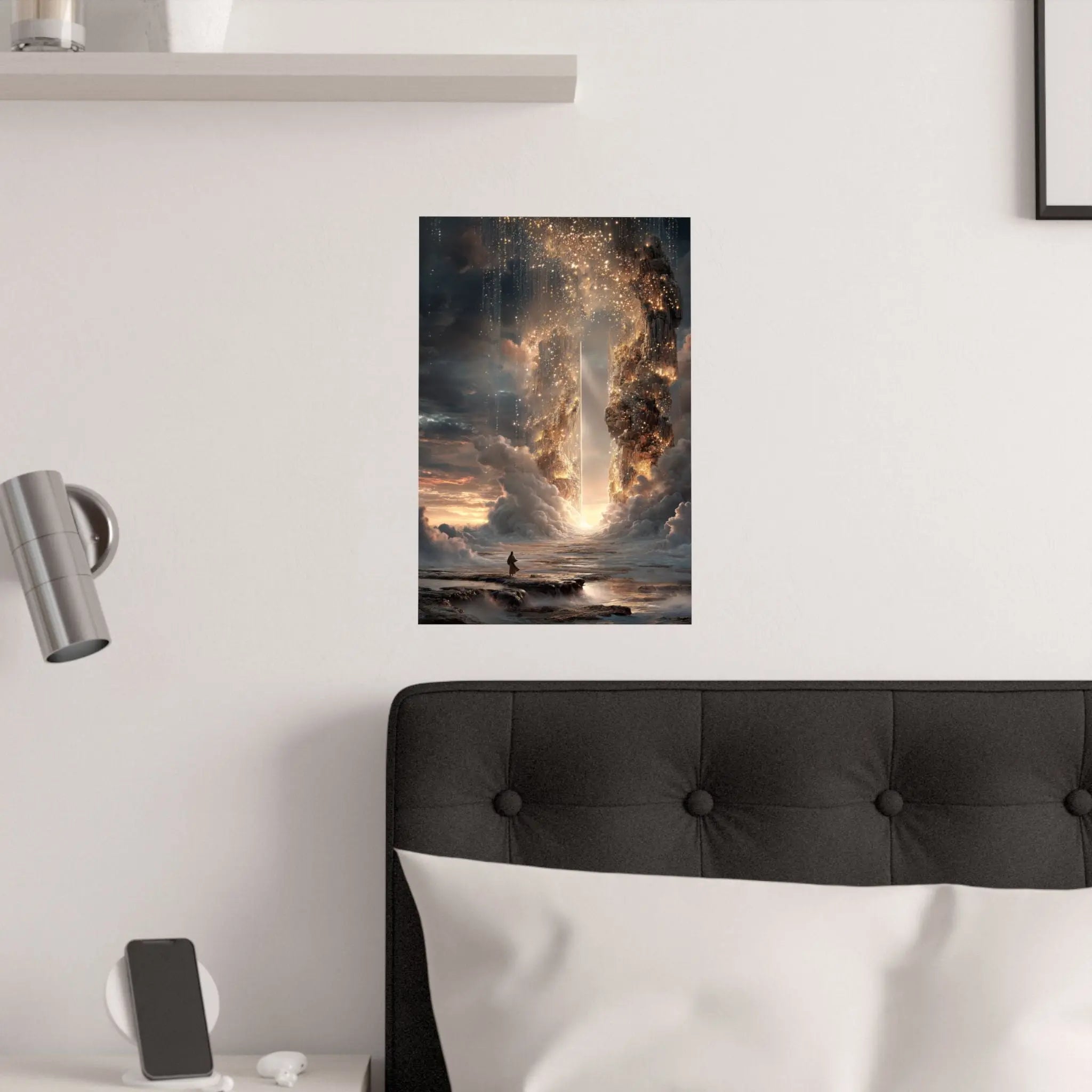 Satin Poster — Epic Fantasy Skyline Wall Art (210gsm) Printify