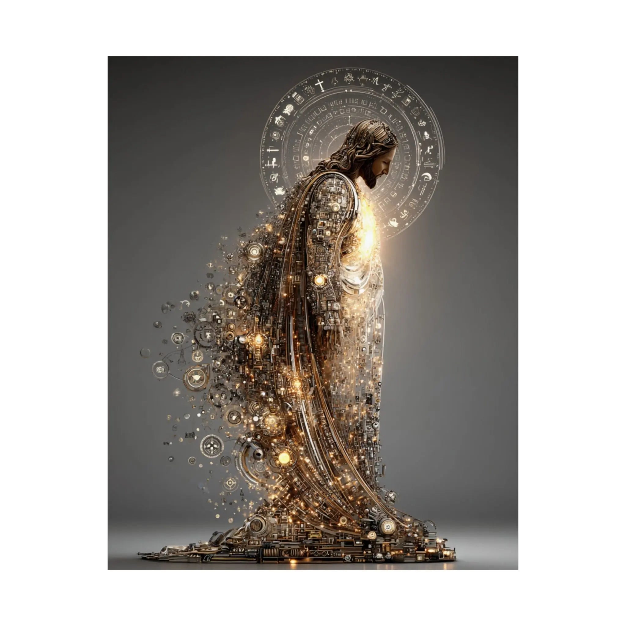 Satin Poster — Radiant Guardian Art Print (210gsm) Printify