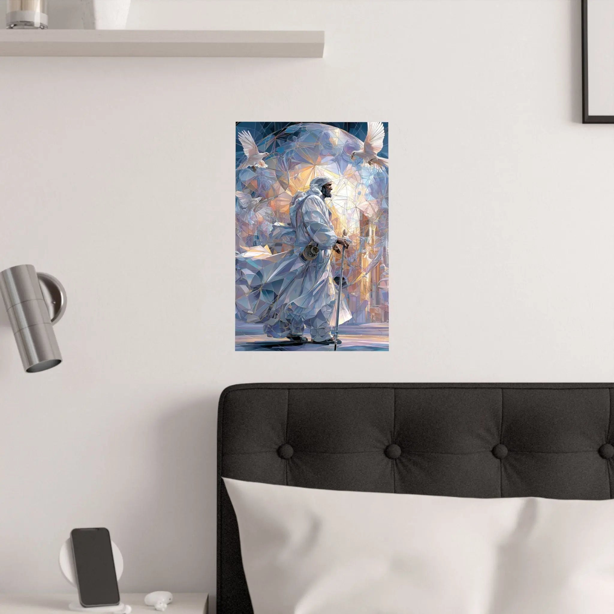 Satin Poster — Majestic Guardian in Light (Satin 210gsm) Printify