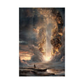 Satin Poster — Epic Fantasy Skyline Wall Art (210gsm) Printify