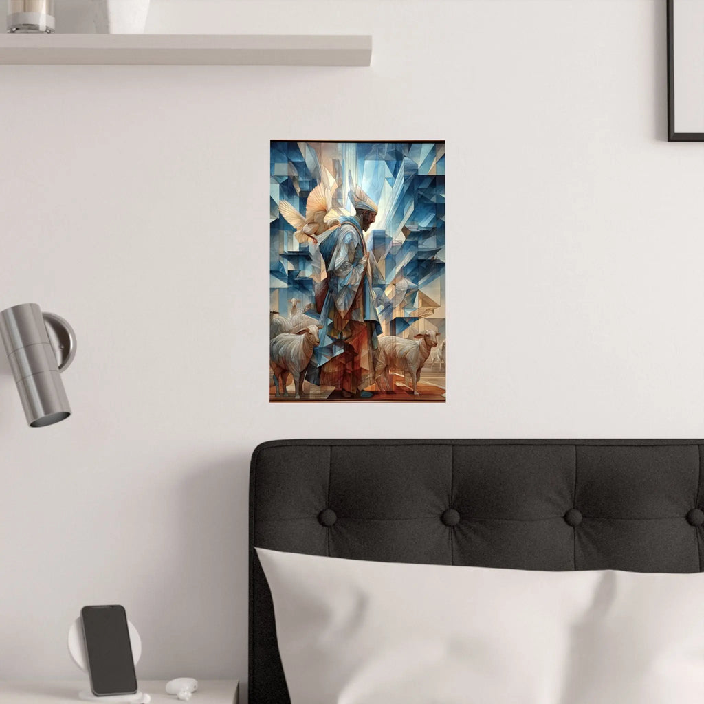 Satin Poster — Guardian Shepherd Art Print (210gsm) Printify