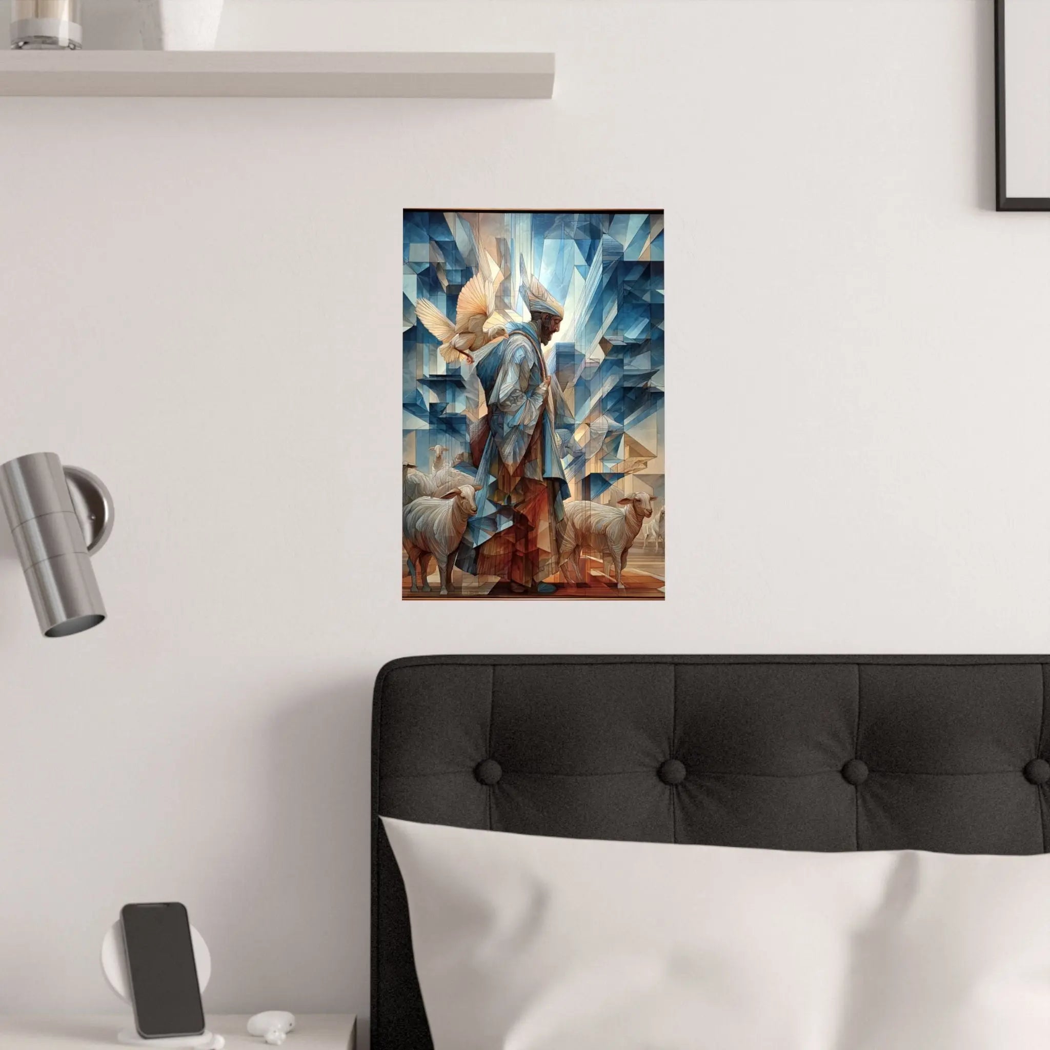 Satin Poster — Guardian Shepherd Art Print (210gsm) Printify