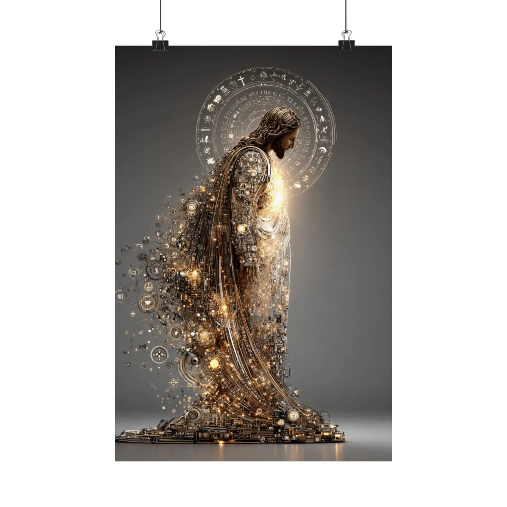 Satin Poster — Radiant Guardian Art Print (210gsm) Printify